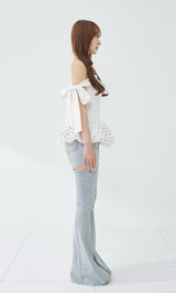 モデル：156cm（着用サイズ：FREE　着用カラー：WHT）