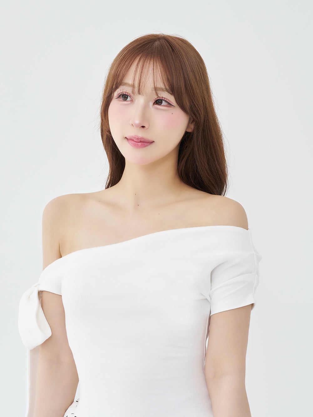 Dot Balloon One-Shoulder Top – Darich