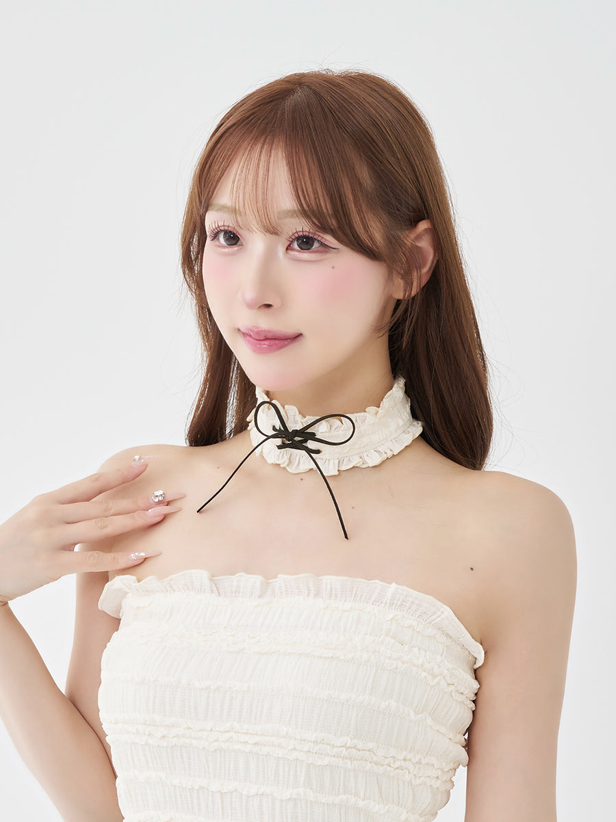 モデル：156cm（着用サイズ：FREE　着用カラー：IVO）