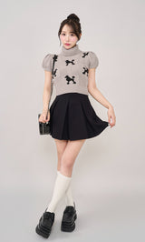 モデル：156cm（着用サイズ：S　着用カラー：BLK）