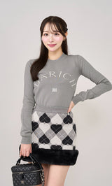 モデル：156cm（着用サイズ：FREE　着用カラー：GRY）