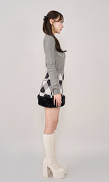 モデル：156cm（着用サイズ：FREE　着用カラー：GRY）