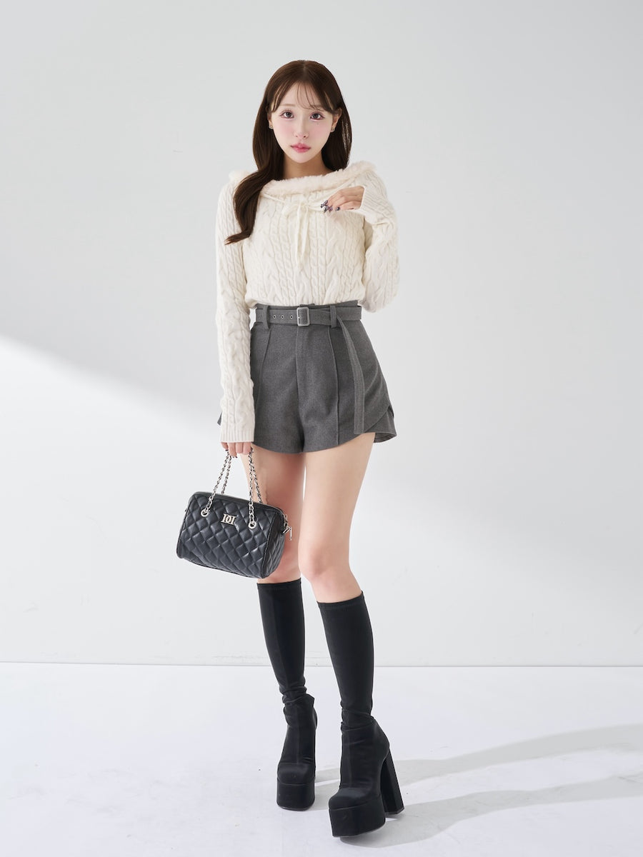 モデル：156cm（着用サイズ：S　着用カラー：GRY）