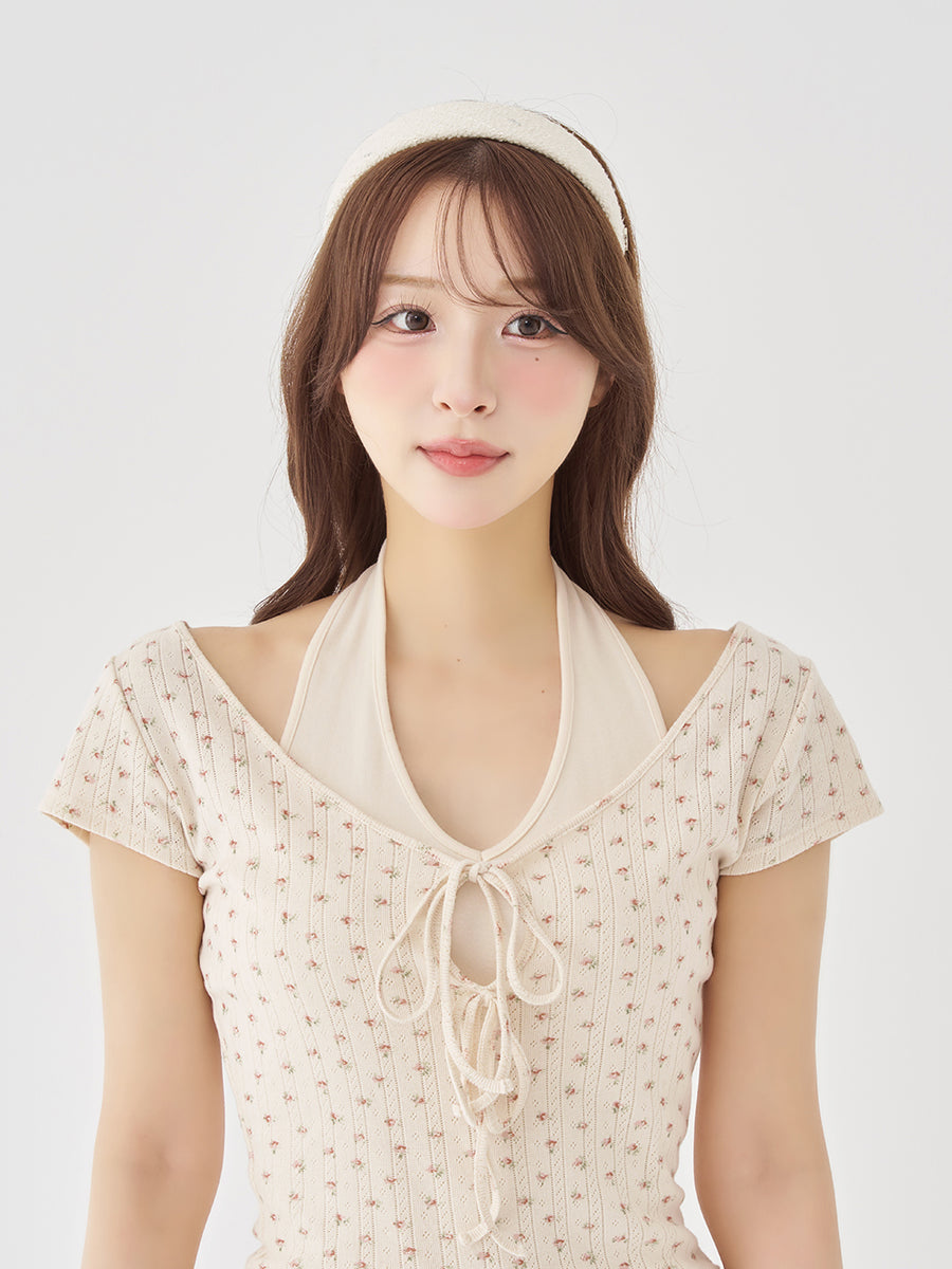 モデル：156cm（着用サイズ：FREE　着用カラー：IVO）