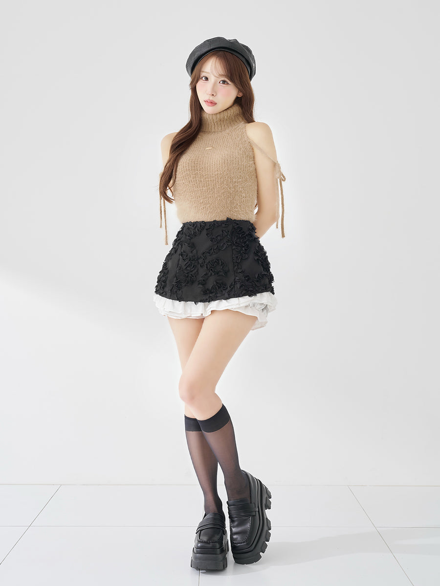 モデル：156cm（着用サイズ：FREE　着用カラー：BEG）