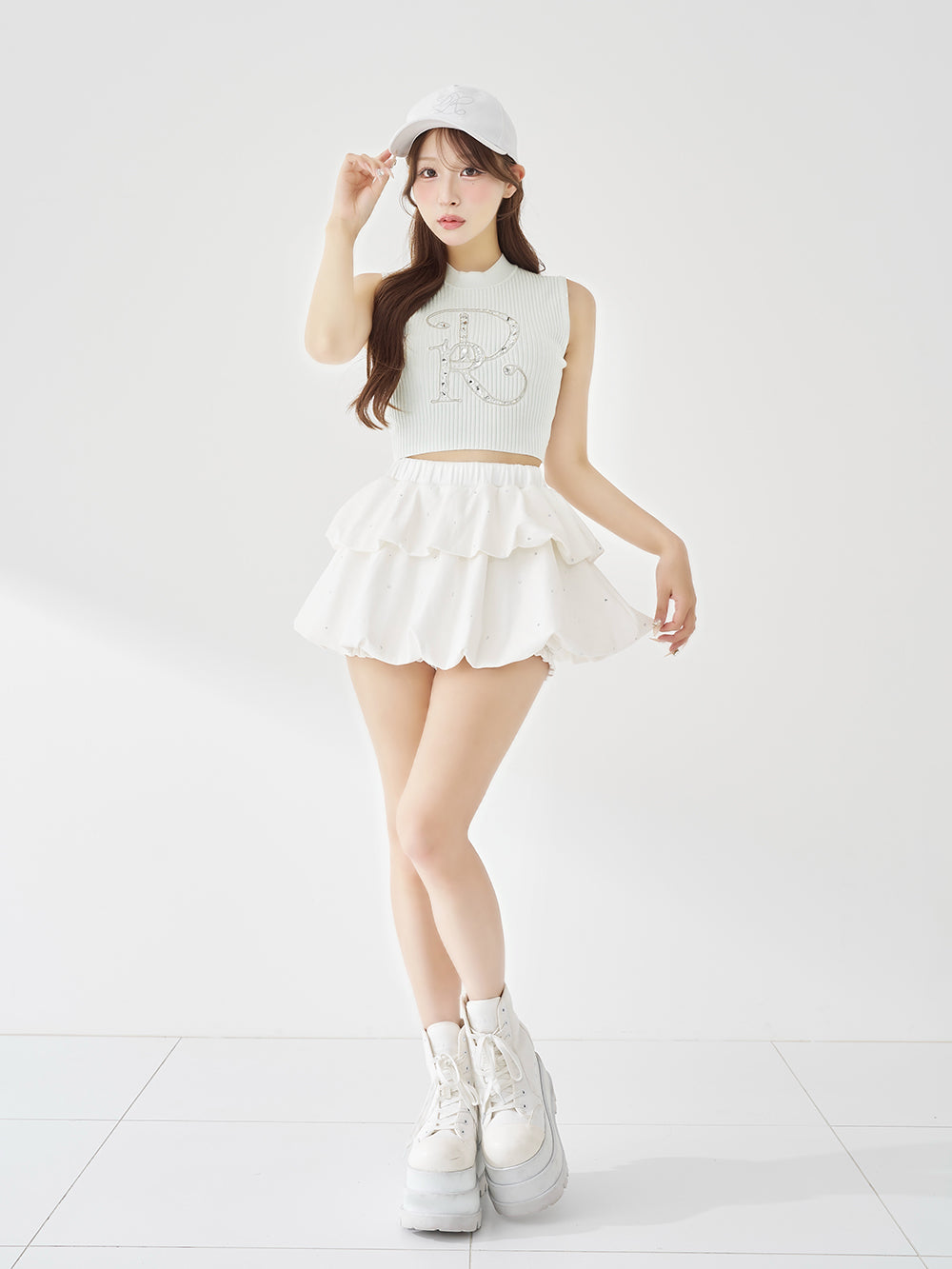 モデル：156cm（着用サイズ：FREE　着用カラー：MNT）