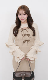 モデル：156cm（着用サイズ：FREE　着用カラー：IVO）