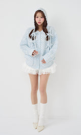 サイズ：FREE　カラー：SAX