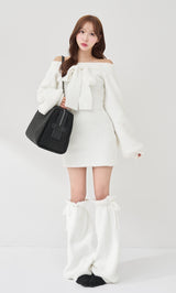 モデル：156cm（着用サイズ：FREE　着用カラー：WHT）