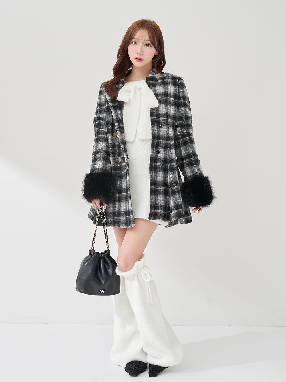 モデル：156cm（着用サイズ：FREE　着用カラー：WHT）