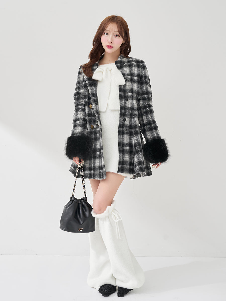 モデル：156cm（着用サイズ：FREE　着用カラー：WHT）