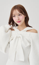 モデル：156cm（着用サイズ：FREE　着用カラー：WHT）