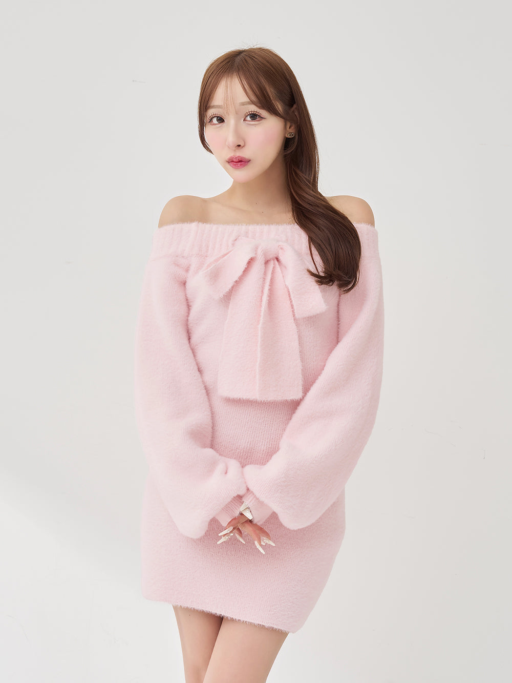 モデル：156cm（着用サイズ：FREE　着用カラー：PNK）