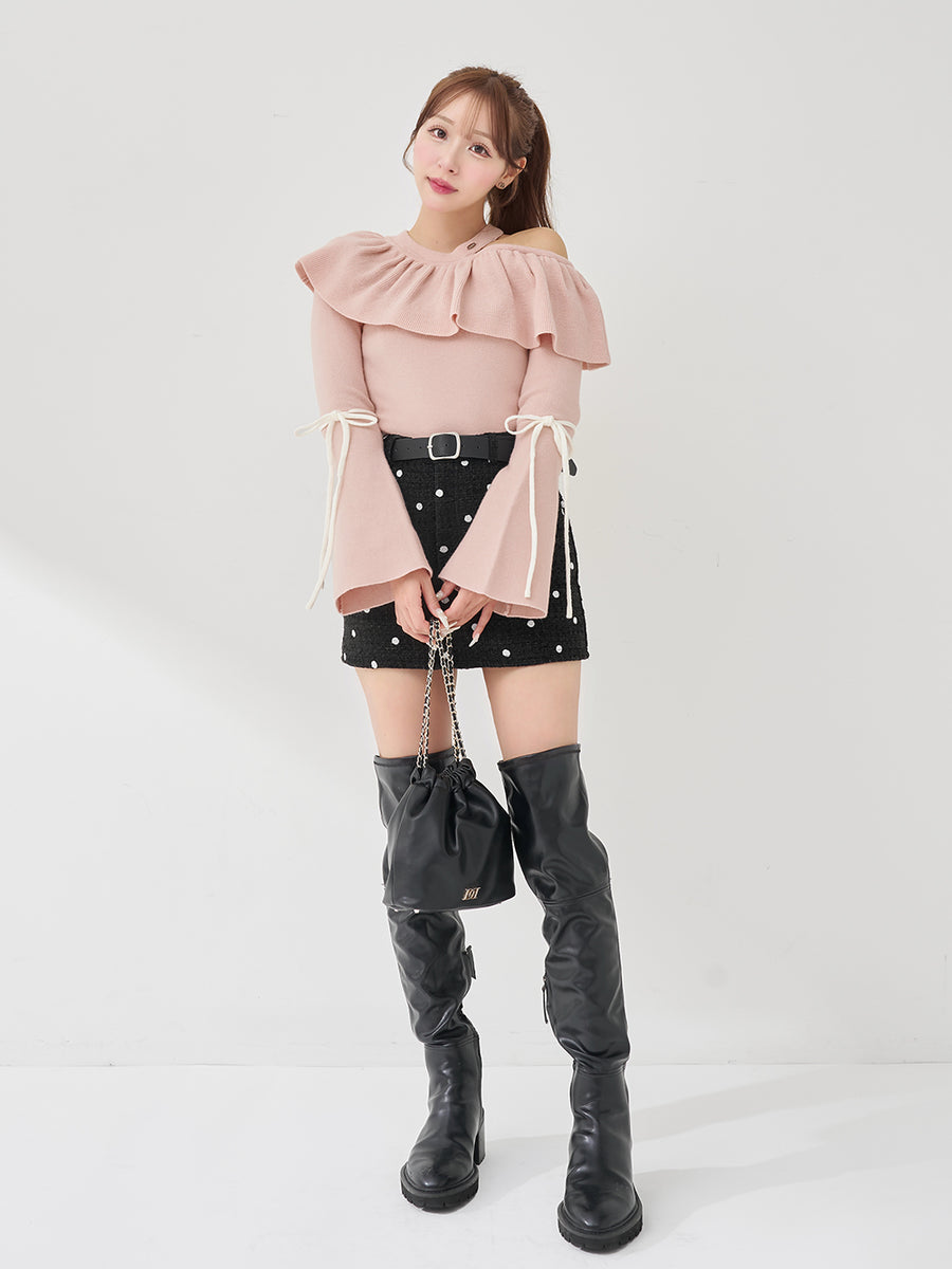 モデル：156cm（着用サイズ：FREE　着用カラー：PNK）