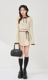 モデル：156cm（着用サイズ：FREE　着用カラー：IVO）