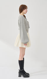 モデル：156cm（着用サイズ：FREE　着用カラー：IVO）