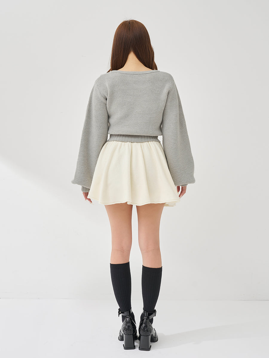 モデル：156cm（着用サイズ：FREE　着用カラー：IVO）