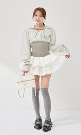 モデル：156cm（着用サイズ：FREE　着用カラー：GRY）