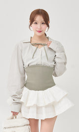 モデル：156cm（着用サイズ：FREE　着用カラー：GRY）