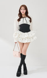 モデル：156cm（着用サイズ：FREE　着用カラー：WHT）