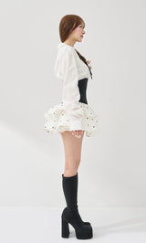 モデル：156cm（着用サイズ：FREE　着用カラー：WHT）