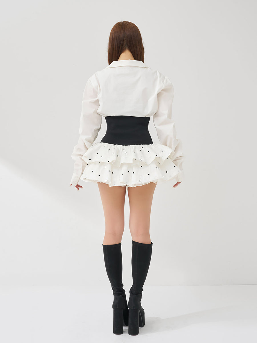 モデル：156cm（着用サイズ：FREE　着用カラー：WHT）