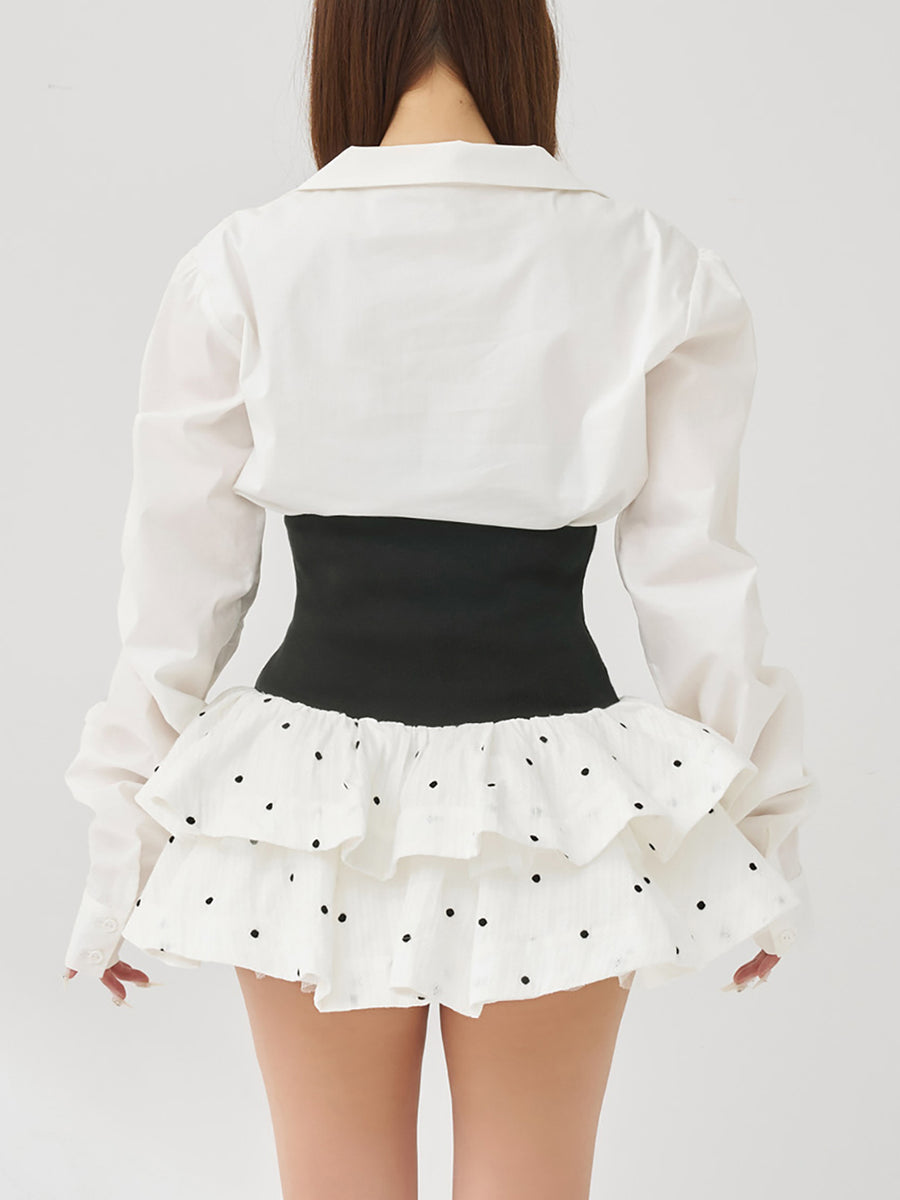 モデル：156cm（着用サイズ：FREE　着用カラー：WHT）