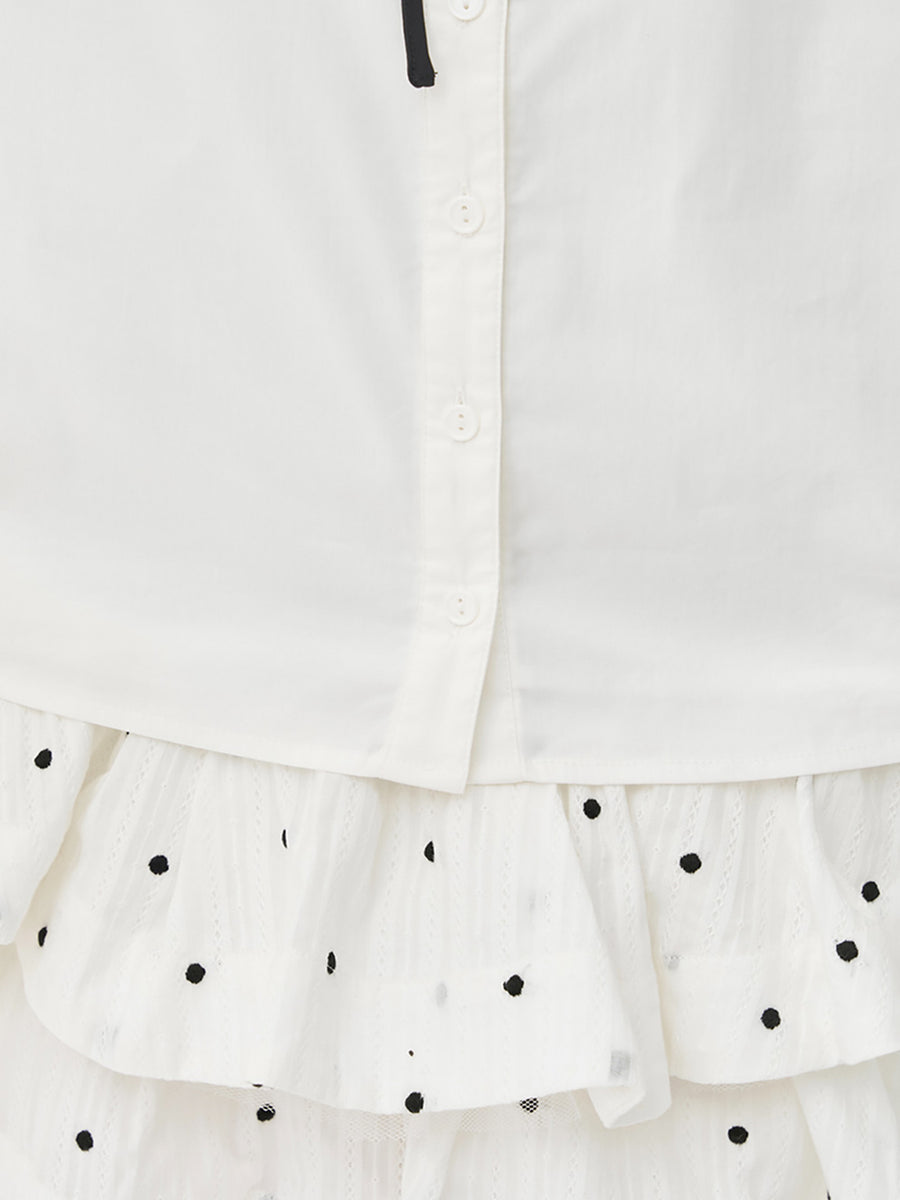 モデル：156cm（着用サイズ：FREE　着用カラー：WHT）