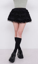 モデル：156cm（着用サイズ：FREE　着用カラー：BLK）