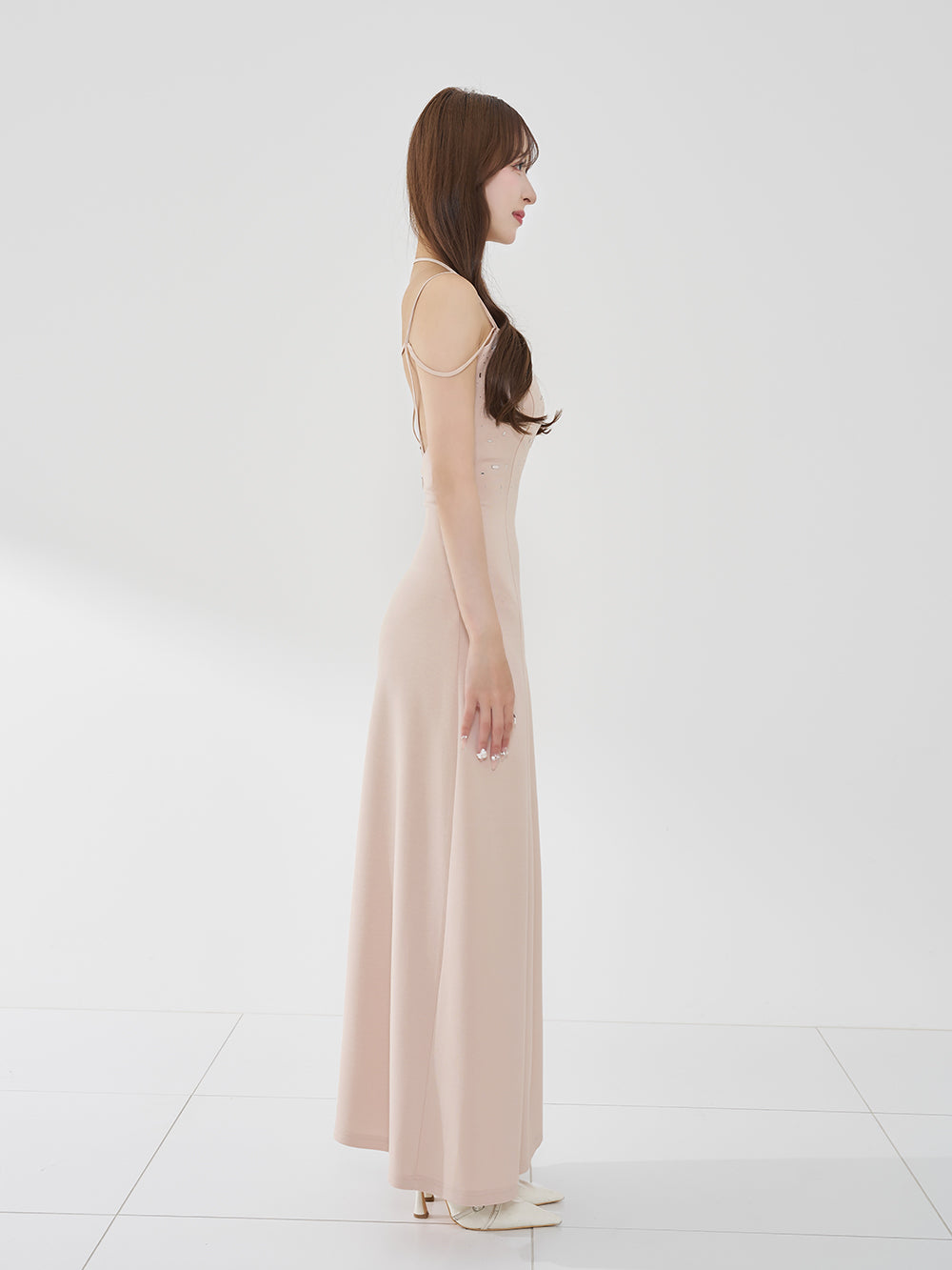 モデル：156cm（着用サイズ：FREE　着用カラー：P-BEG）