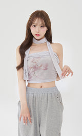 モデル：156cm（着用サイズ：FREE　着用カラー：GRY）