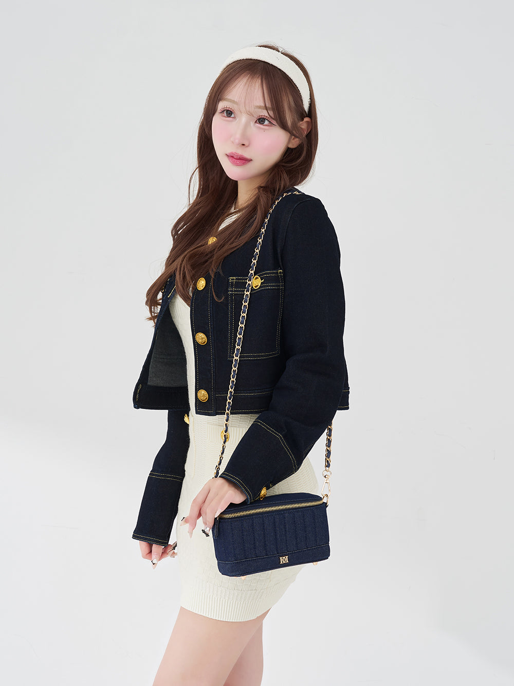 デニムロングバニティバッグ darich デニムロングバニティバッグ – Darich