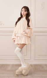 モデル：156cm（着用サイズ：FREE　着用カラー：B-PNK）