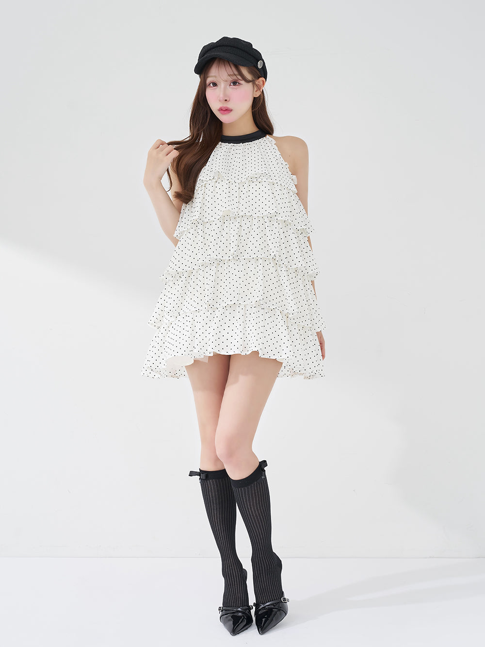 モデル：156cm（着用サイズ：FREE　着用カラー：IVO）