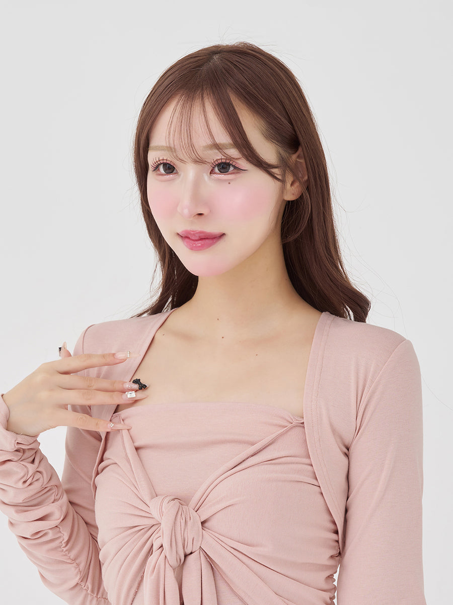モデル：156cm（着用サイズ：FREE　着用カラー：PNK）