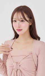モデル：156cm（着用サイズ：FREE　着用カラー：PNK）