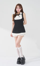 モデル：156cm（着用サイズ：FREE　着用カラー：BLK）