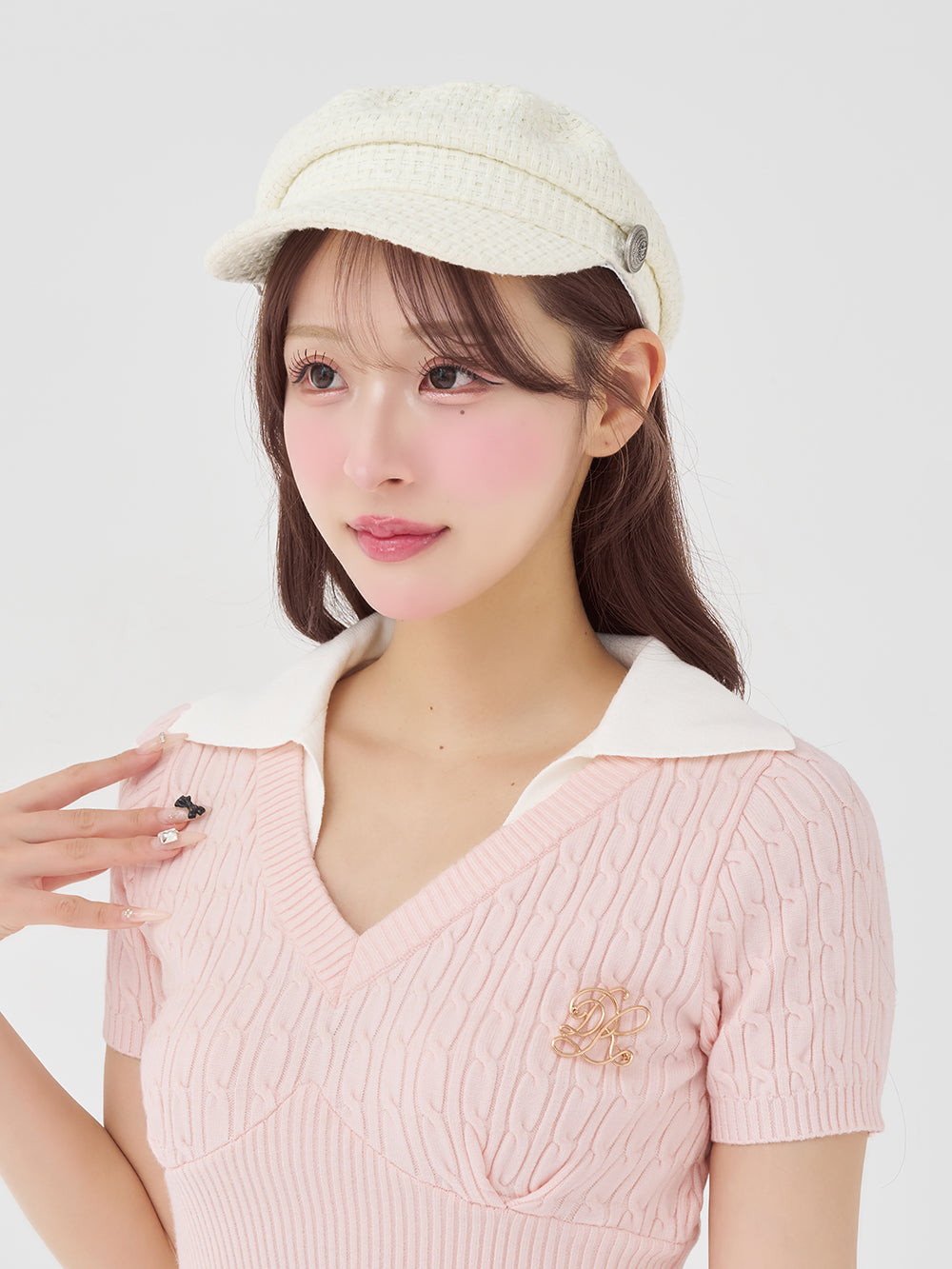 モデル：156cm（着用サイズ：FREE　着用カラー：PNK）