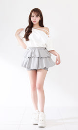 モデル：156cm（着用サイズ：FREE　着用カラー：WHT）