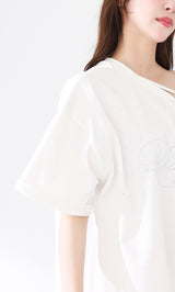 ワンショルダーグラフィックビッグTシャツ