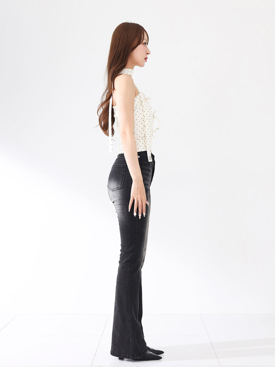 モデル：156cm（着用サイズ：FREE　着用カラー：IVO）