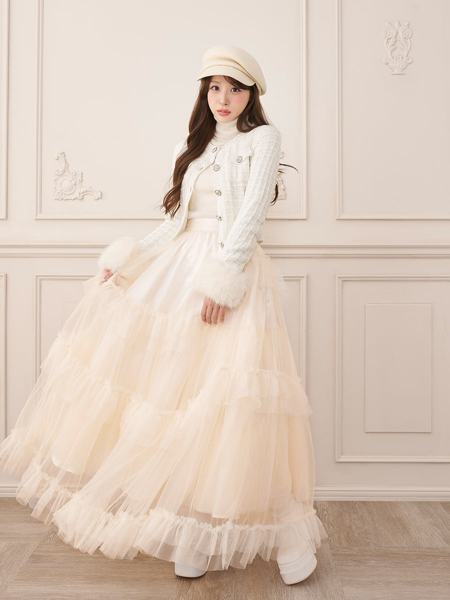 モデル：156cm（着用サイズ：FREE　着用カラー：WHT）
