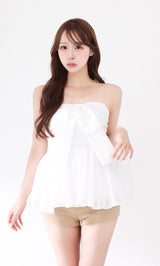 モデル：156cm（着用サイズ：FREE　着用カラー：WHT）
