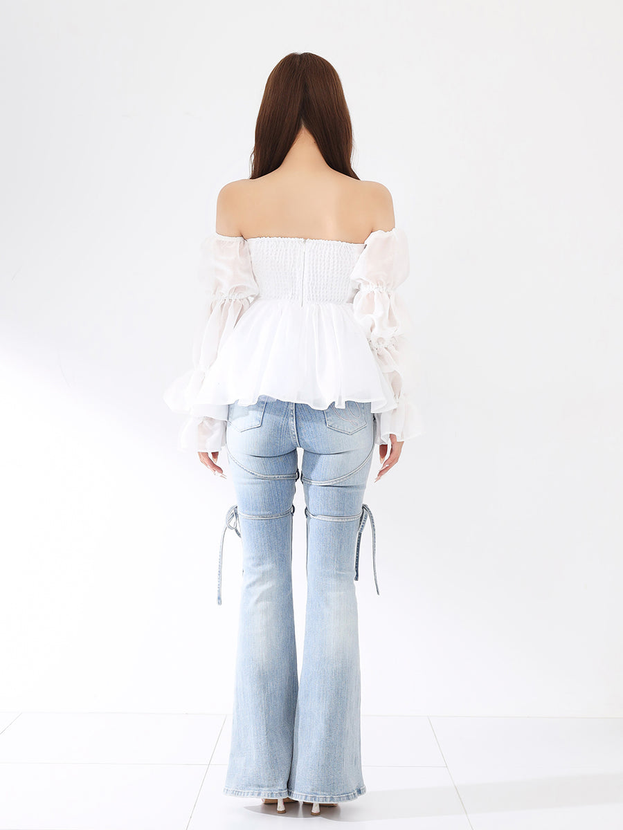 モデル：156cm（着用サイズ：FREE　着用カラー：WHT）