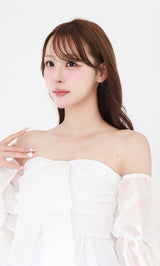 モデル：156cm（着用サイズ：FREE　着用カラー：WHT）