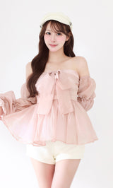 モデル：156cm（着用サイズ：FREE　着用カラー：PNK）