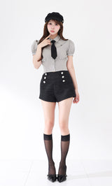 モデル：156cm（着用サイズ：FREE　着用カラー：GRY）