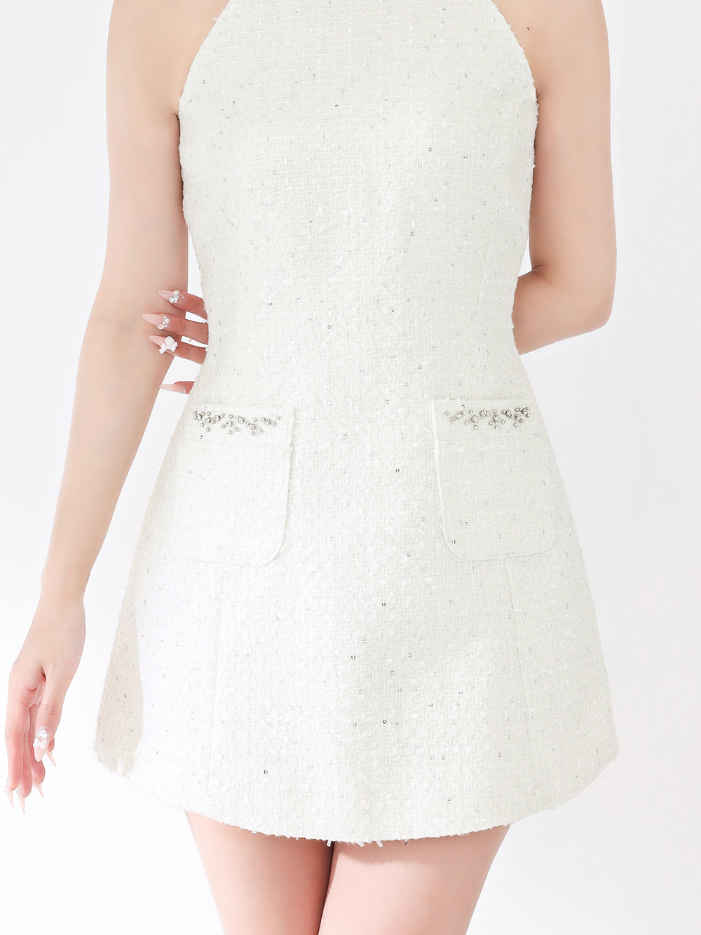 モデル：156cm（着用サイズ：FREE　着用カラー：WHT）