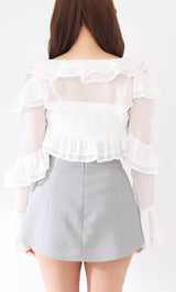 モデル：156cm（着用サイズ：FREE　着用カラー：WHT）