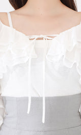 モデル：156cm（着用サイズ：FREE　着用カラー：WHT）